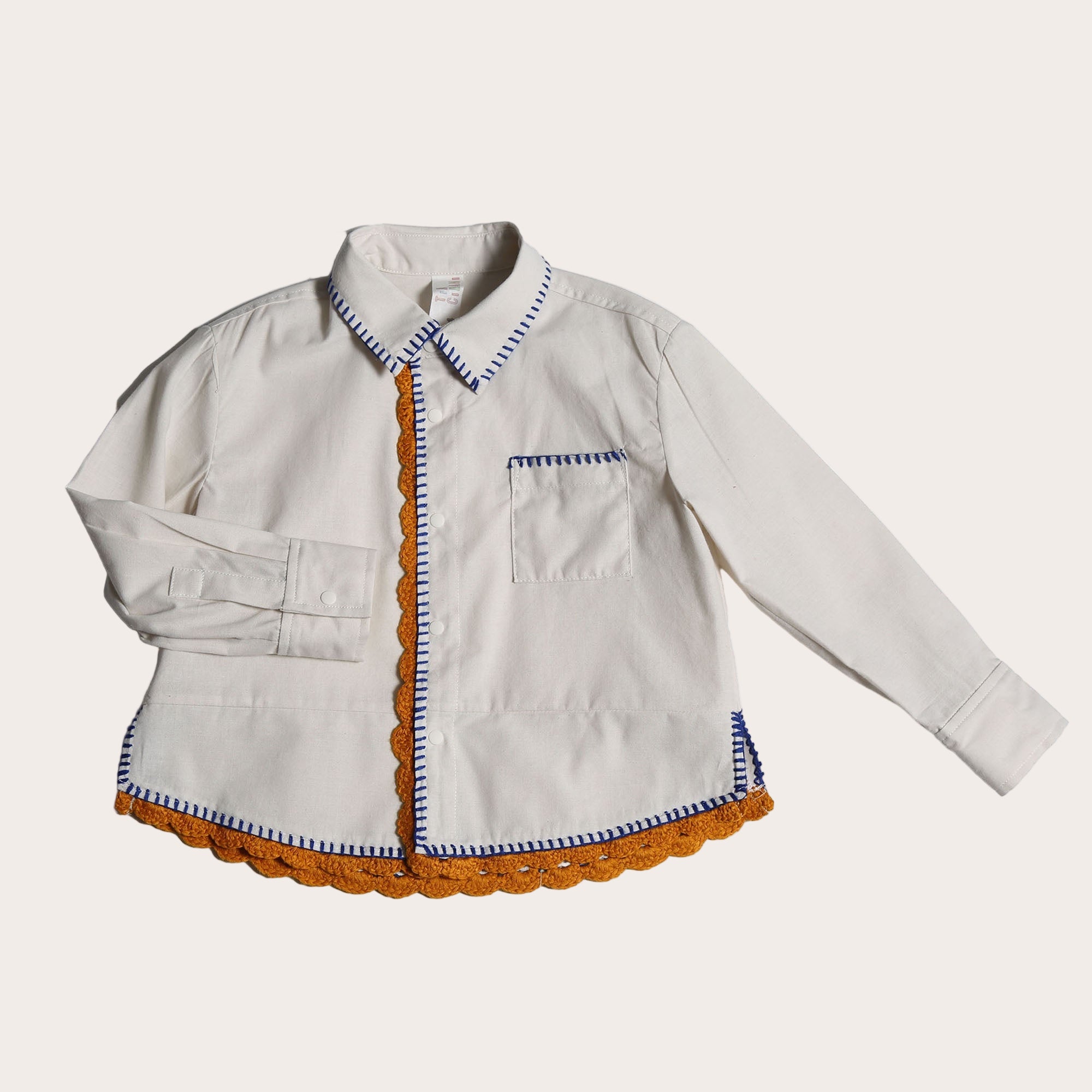 B-tp96s Manuel embroidered snap shirt