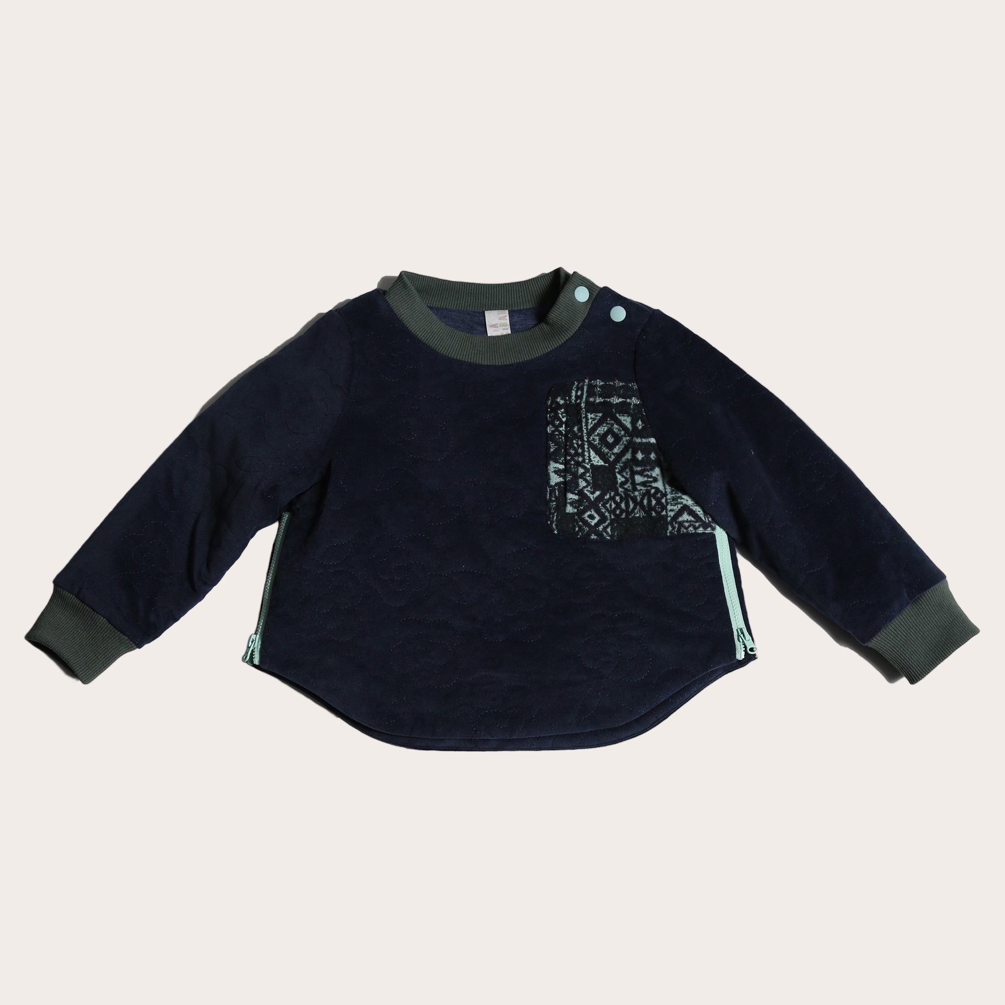 B-tp95s Tia Cibani bloom padded zip sweatshirt