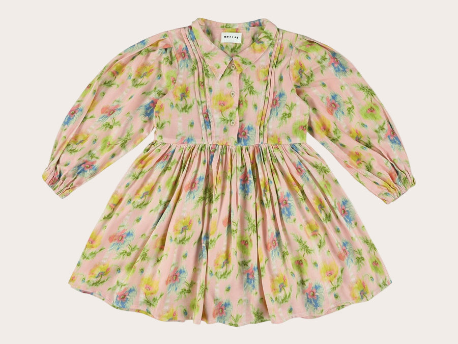 Morley robin long Girls dress with pleats